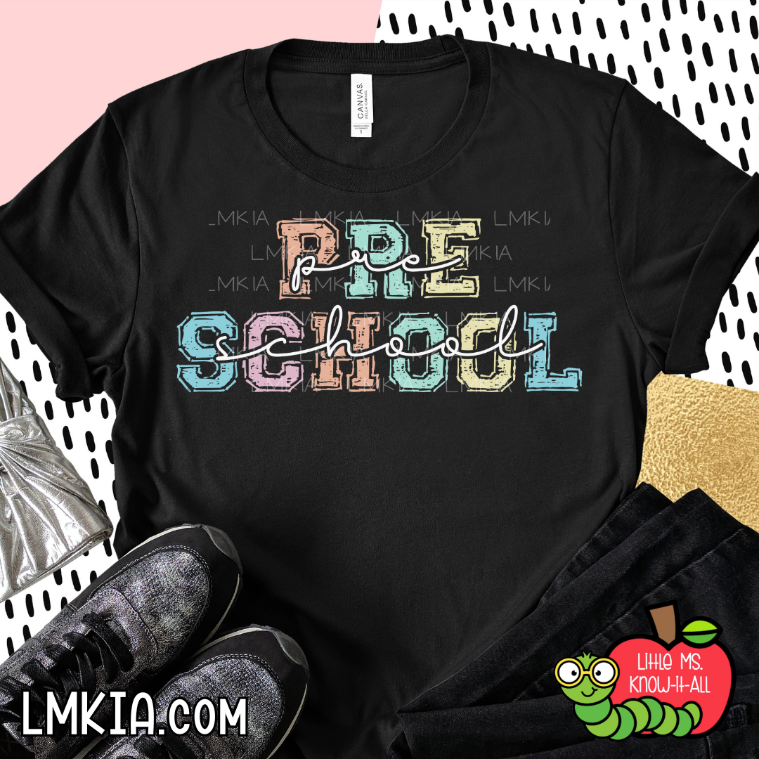 Chalk Distressed Grade Level Teacher Shirts
