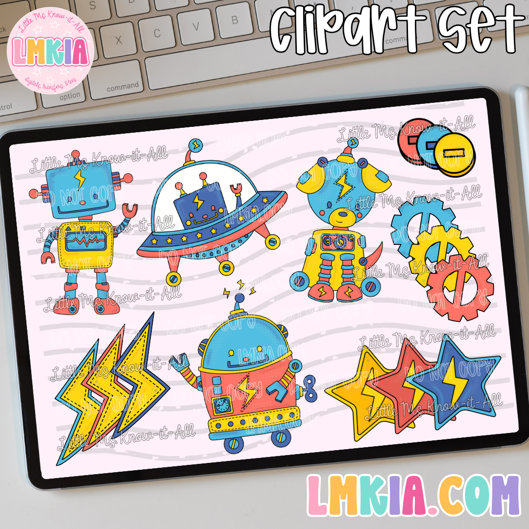 Robot Frenzy Clipart