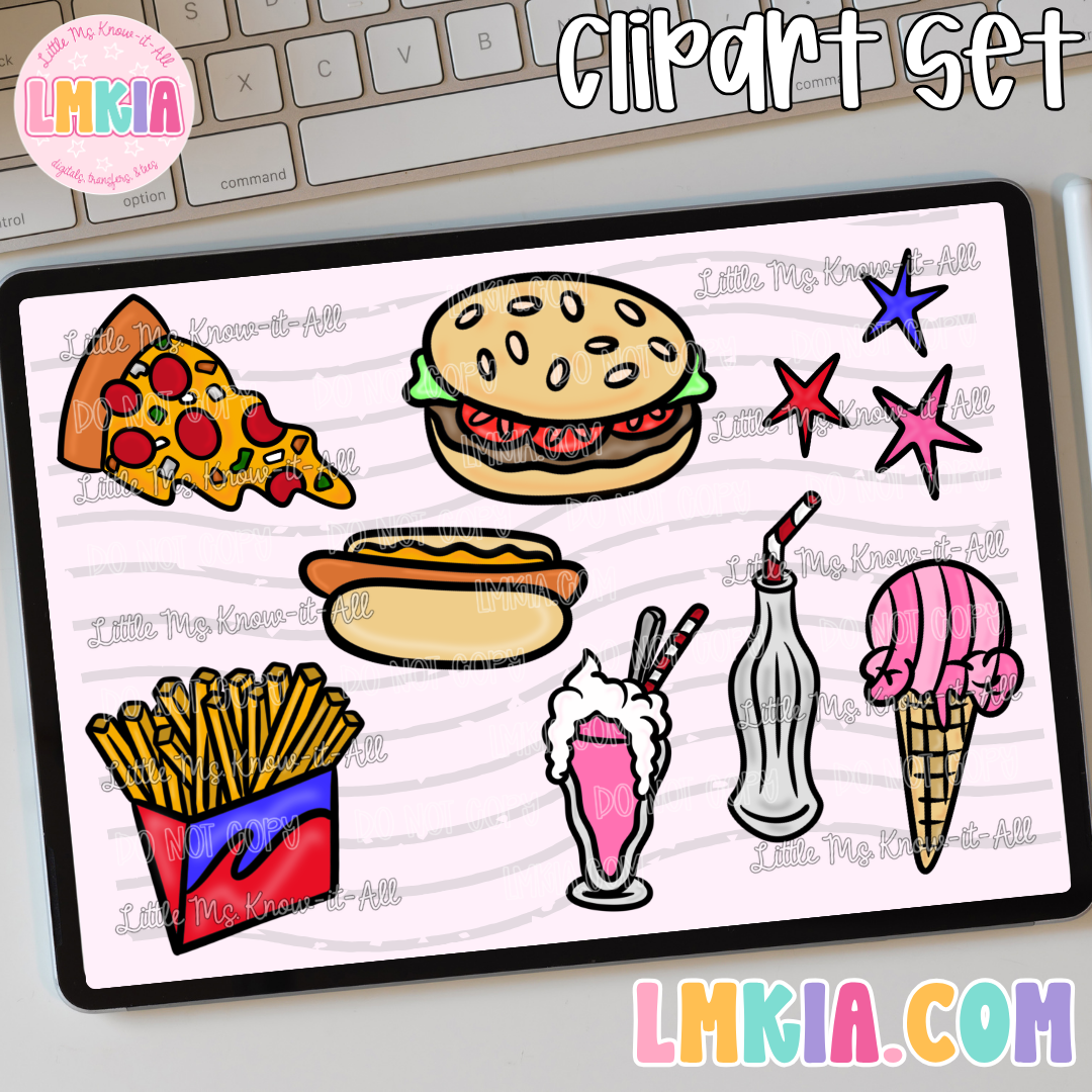 Saturday Night Diner Clipart