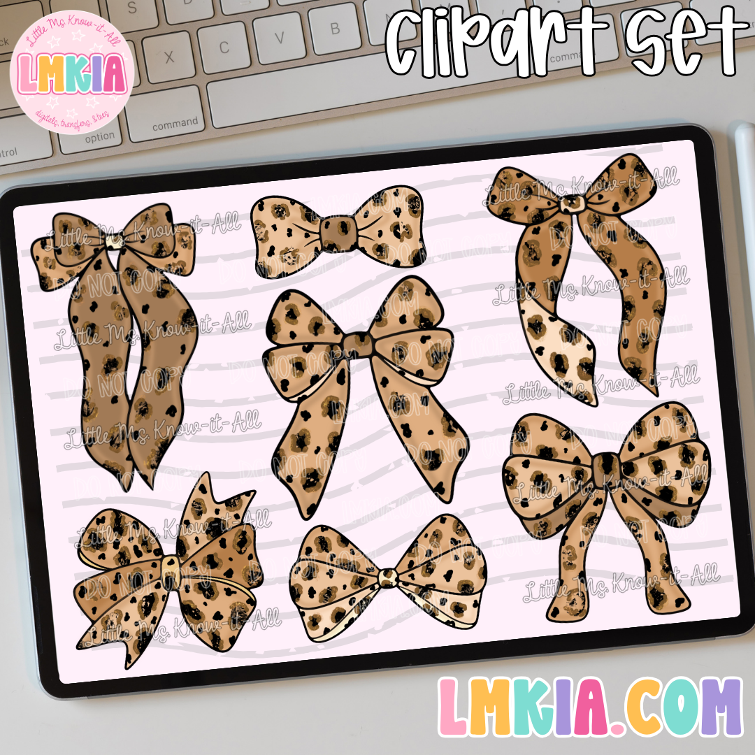 Wild Child Bows Clipart