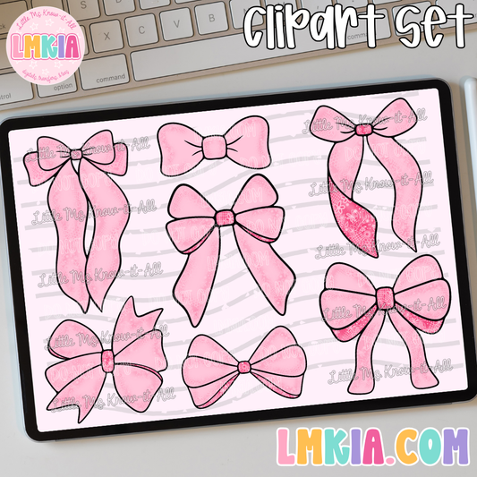 Little Lace Bows Clipart