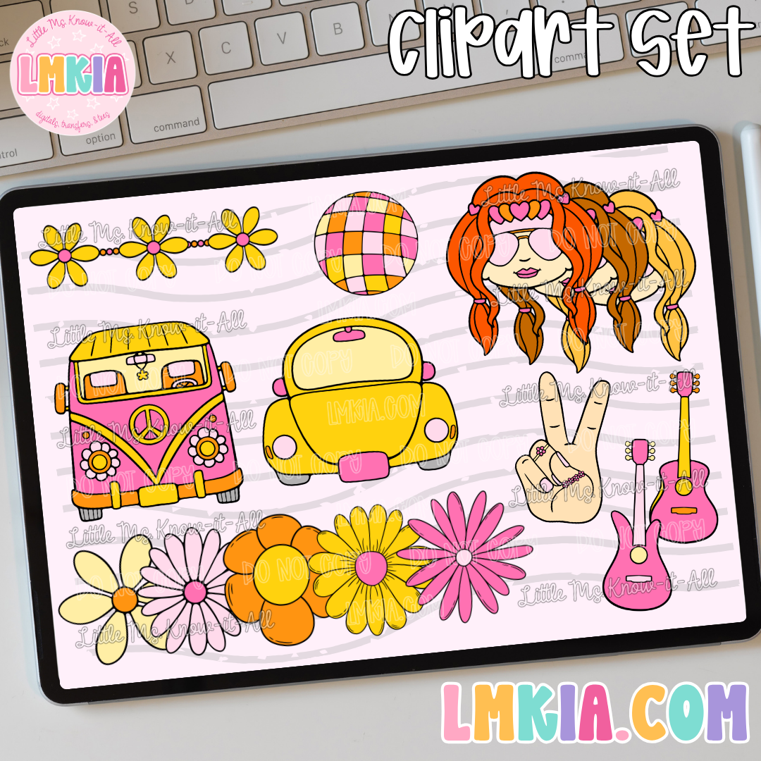 Groovy Hippie Clipart