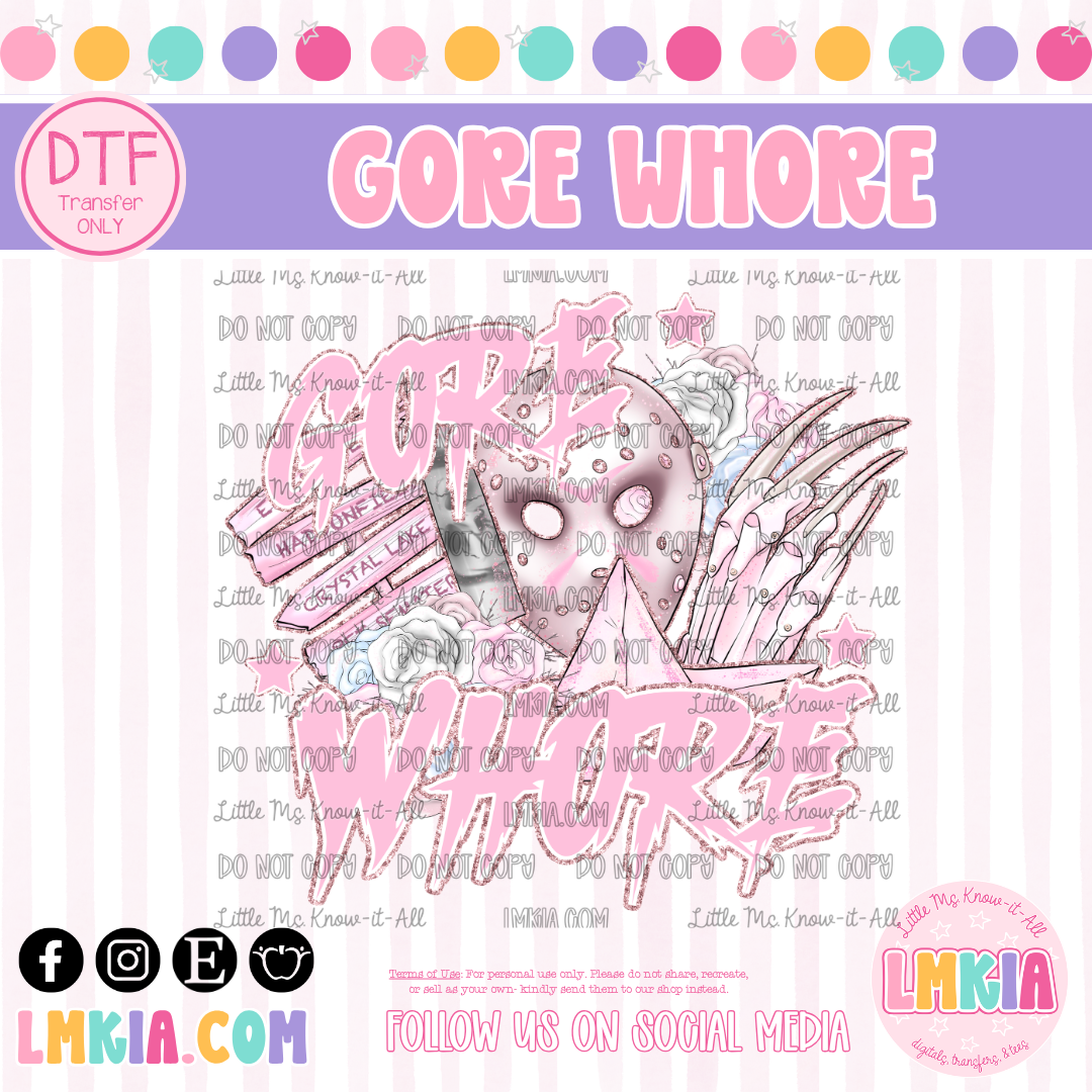 Girly Gore DTF Transfer