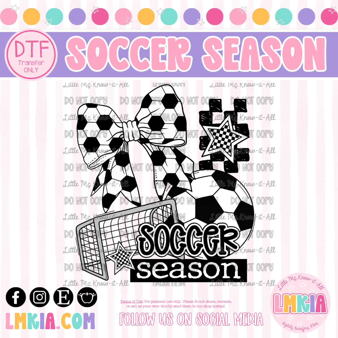Soccer Season DTF Transfer