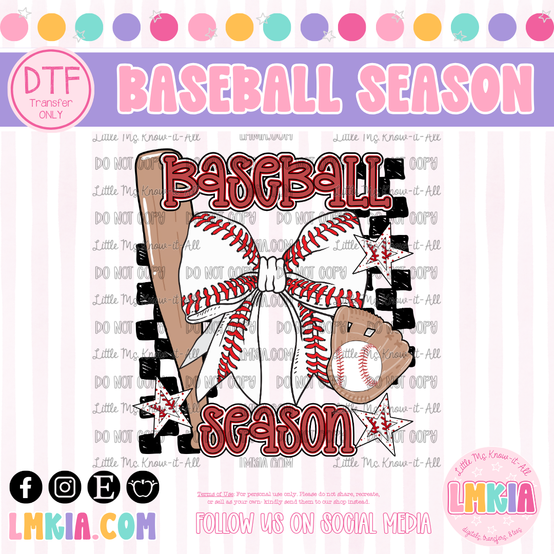Baseball Season DTF Transfer