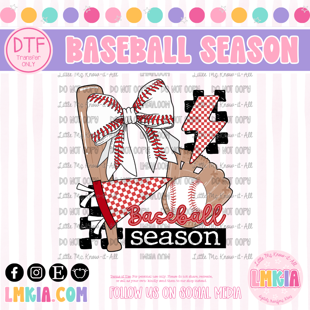 Baseball Season DTF Transfer