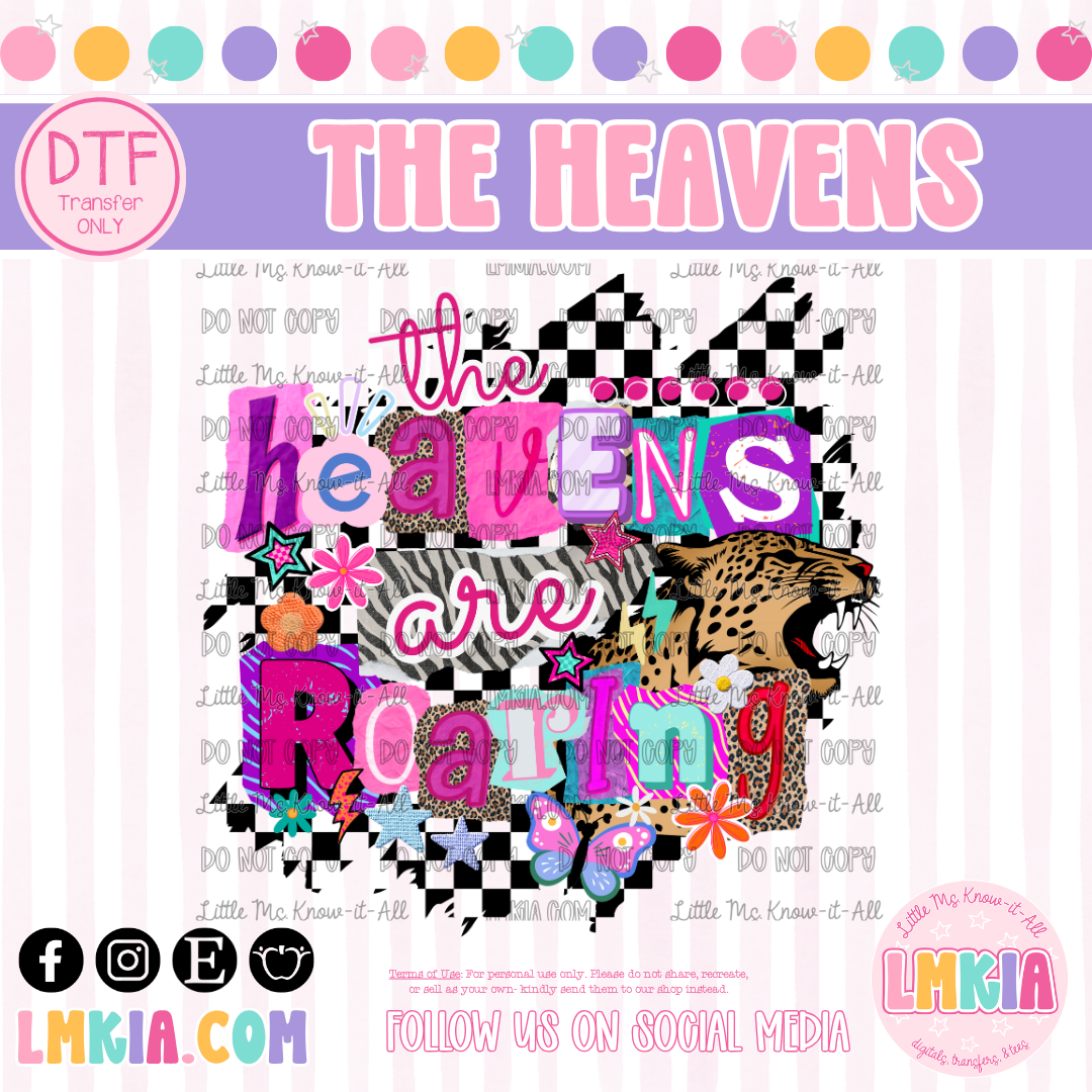 The Heavens Are Roaring DTF Transfer