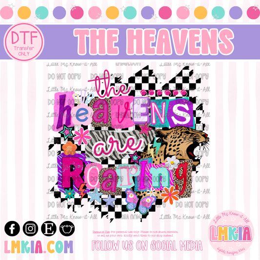 The Heavens Are Roaring DTF Transfer