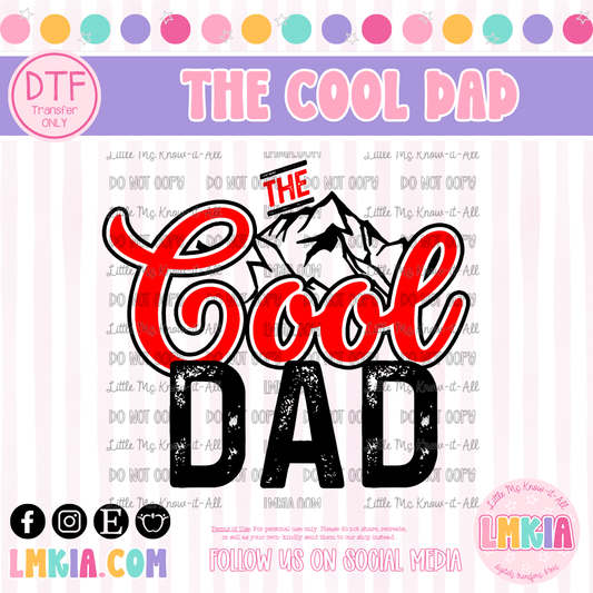 The Cool Dad DTF Transfer