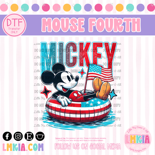 Patriotic Mice DTF Transfer