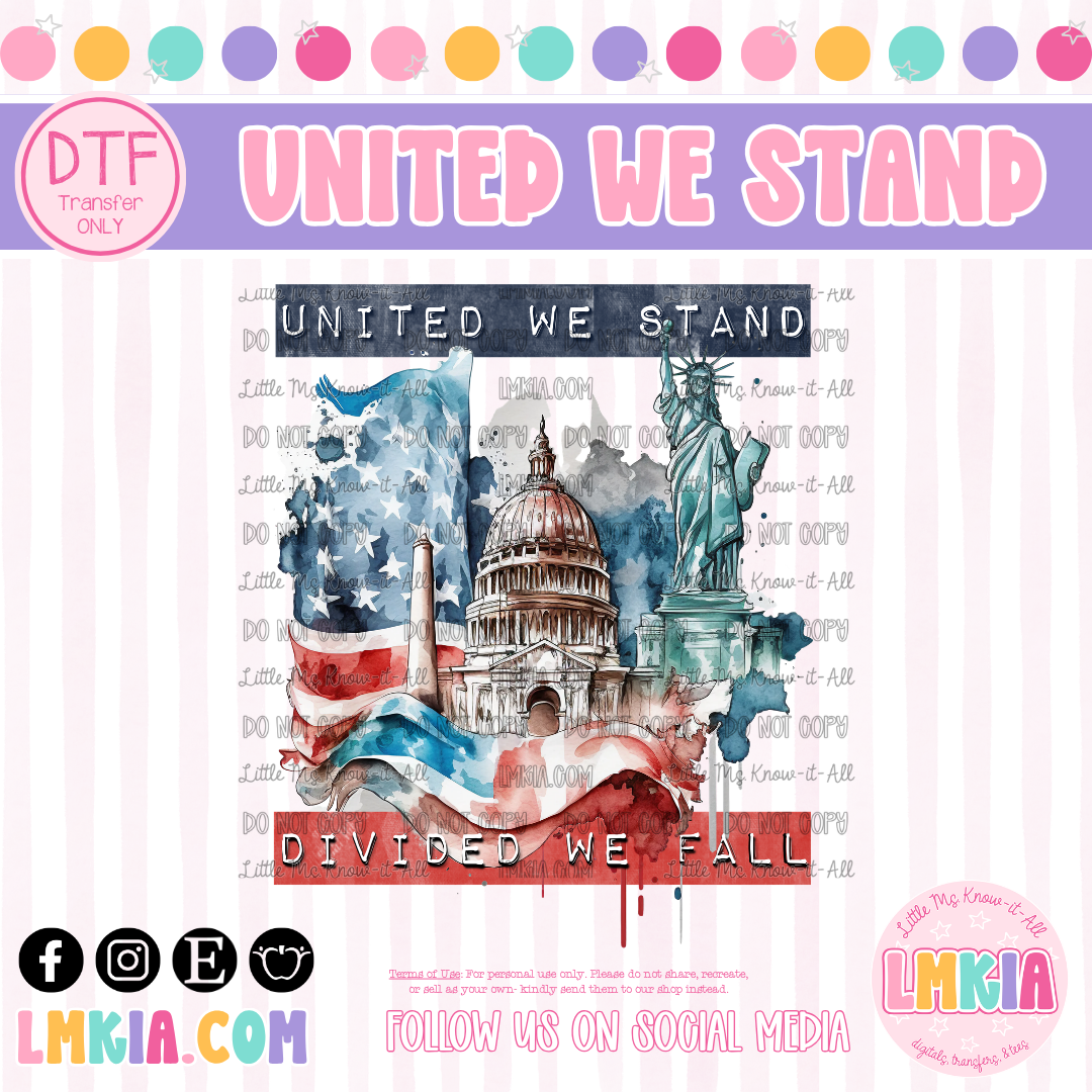 United We Stand DTF Transfer