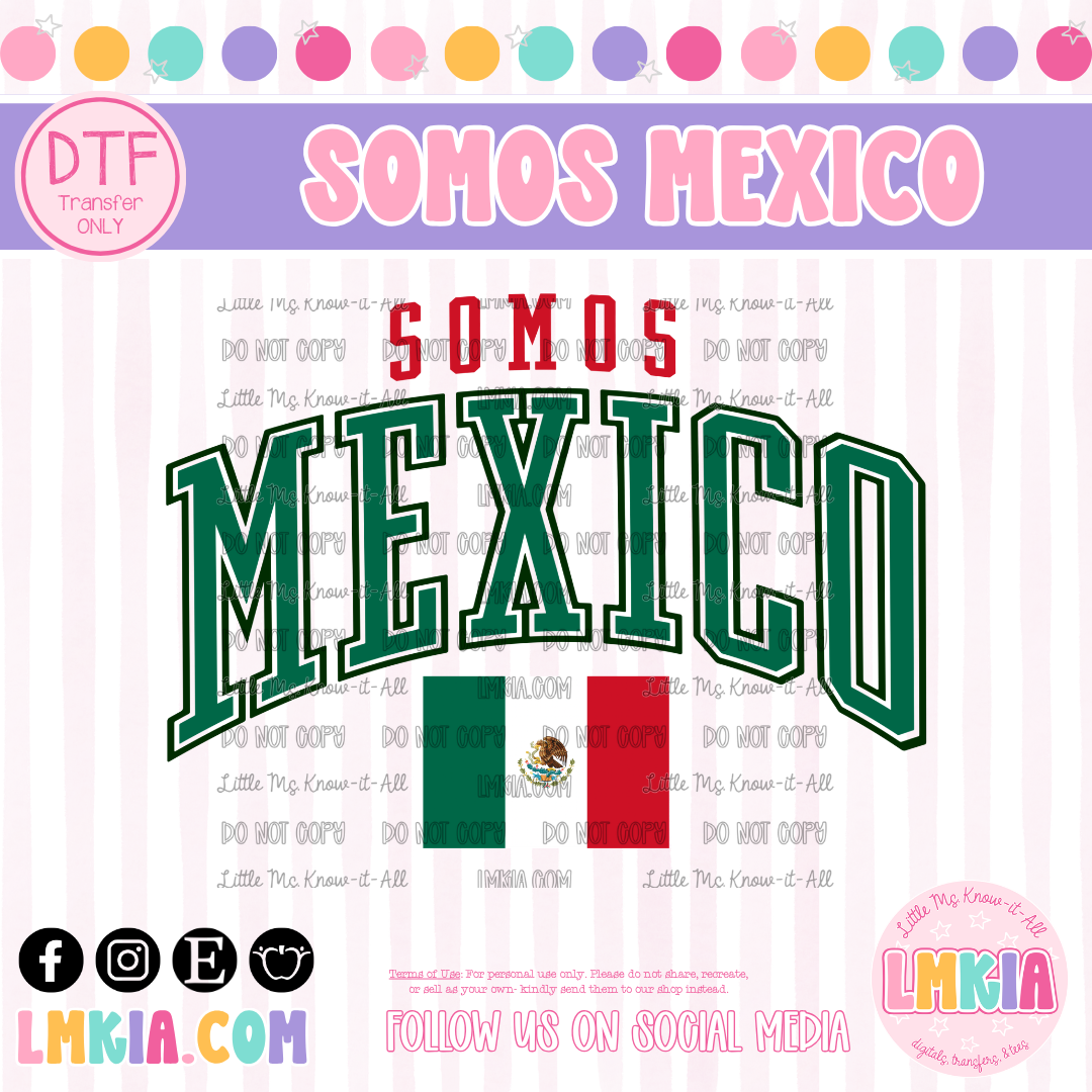 Somos Mexico DTF Transfer