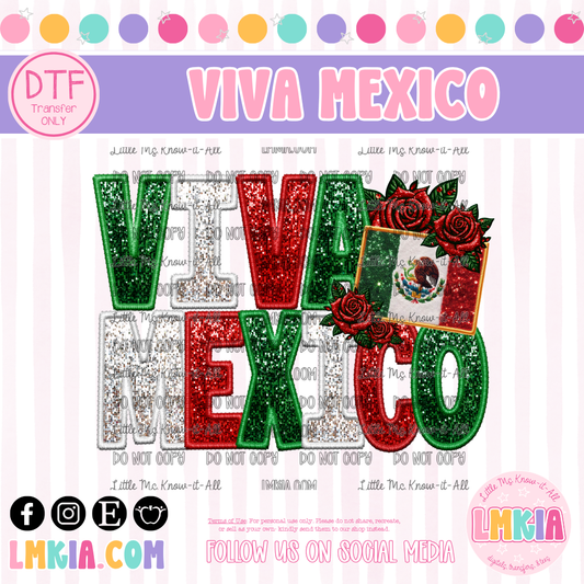 Viva Mexico DTF Transfer