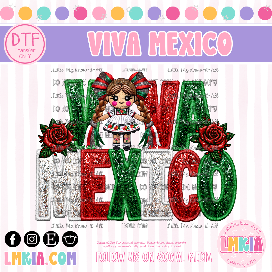 Viva Mexico DTF Transfer