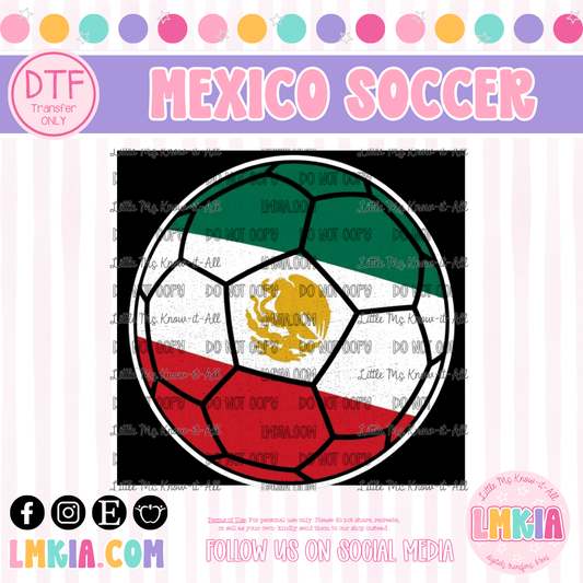 Mexico Soccer DTF Transfer