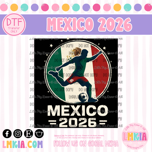 Mexico 2026 DTF Transfer