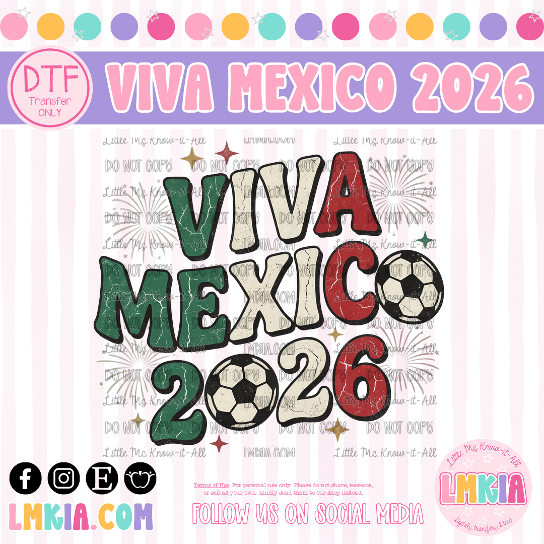 Viva Mexico 2026 DTF Transfer