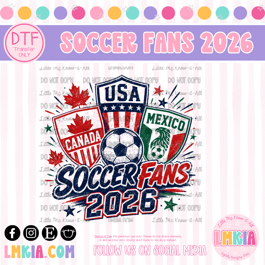 Soccer Fans 2026 DTF Transfer
