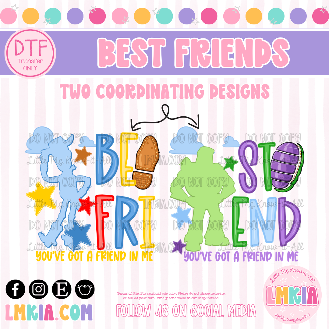 Toys Best Friends DTF Transfer- Cowboy