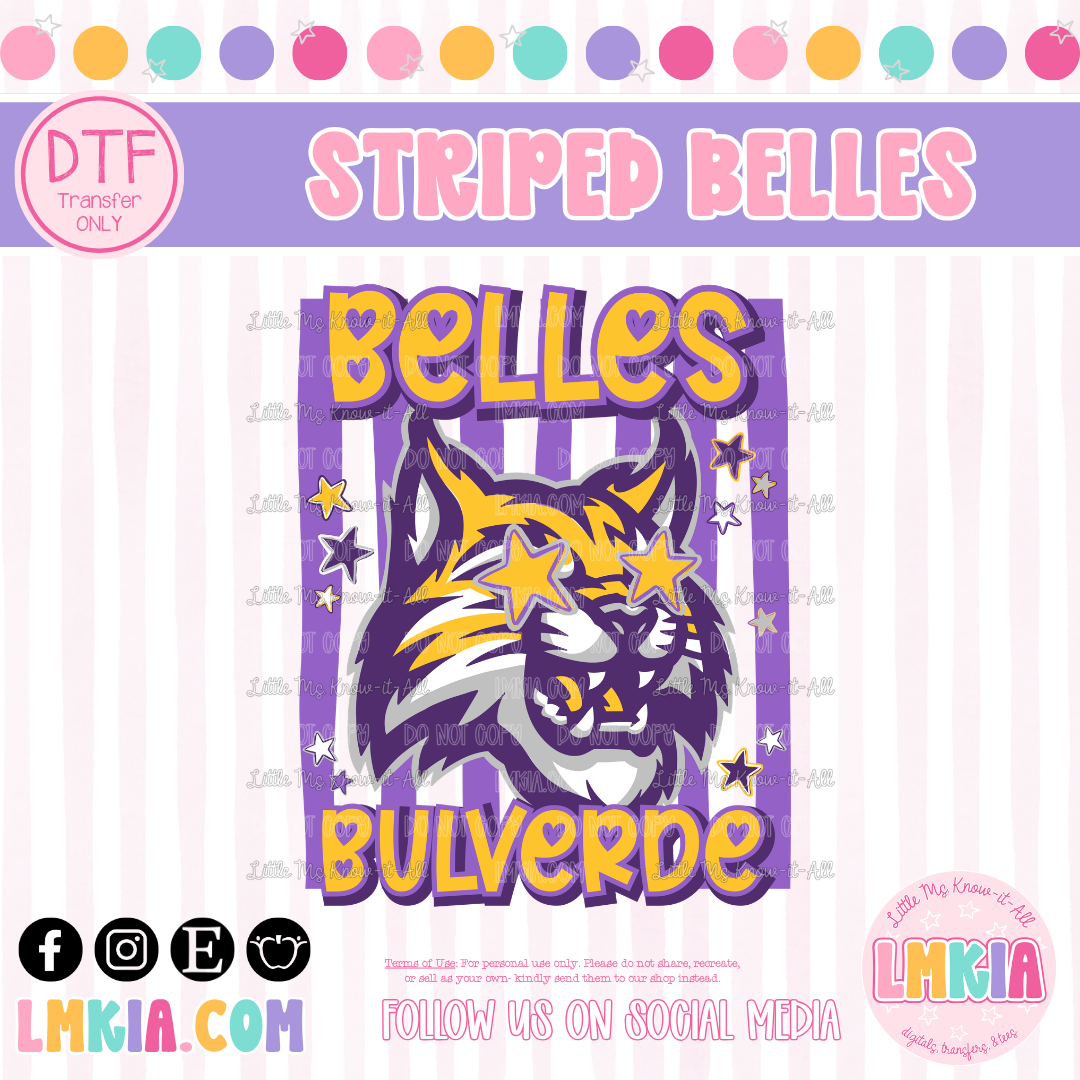 Striped Belles DTF Transfer
