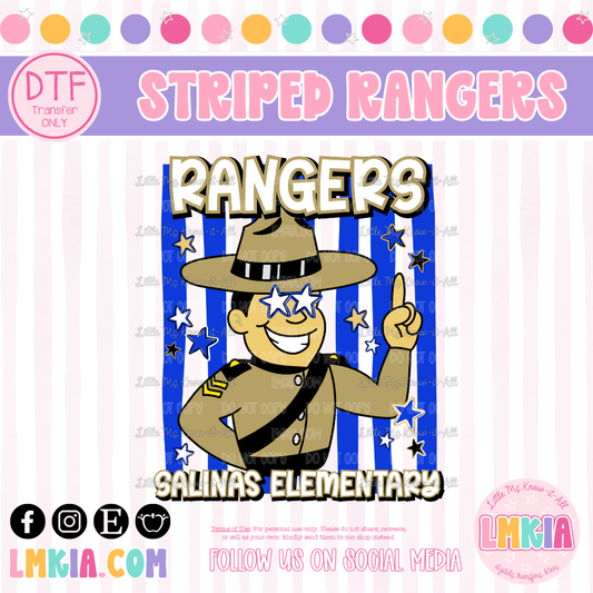 Striped Rangers DTF Transfer