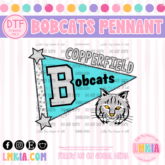 Pennant Bobcats DTF Transfer