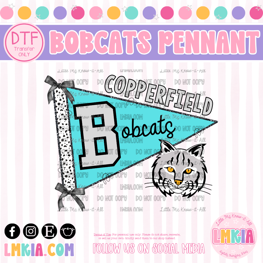 Pennant Bobcats DTF Transfer