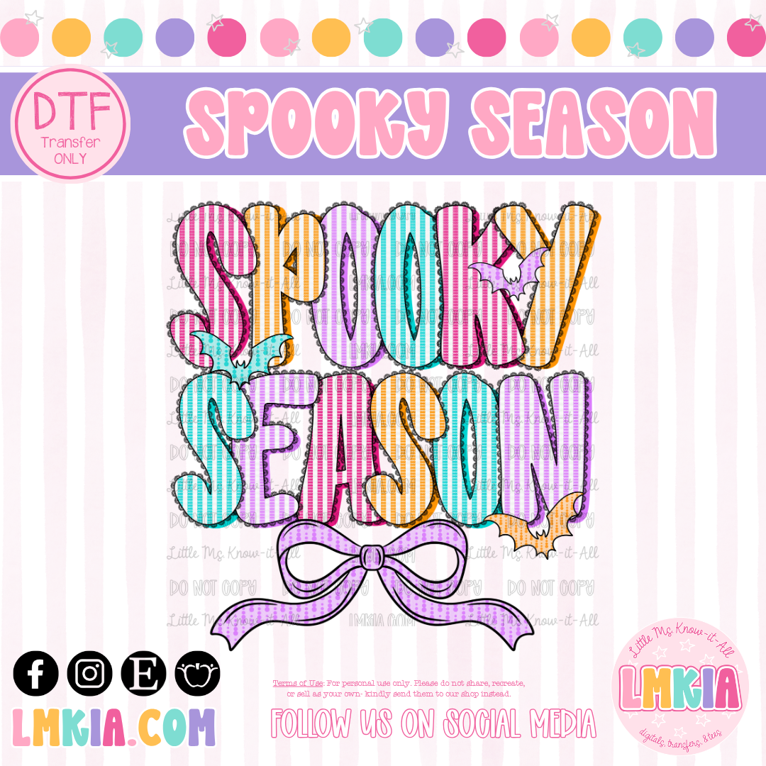 Spooky Season DTF Transfer