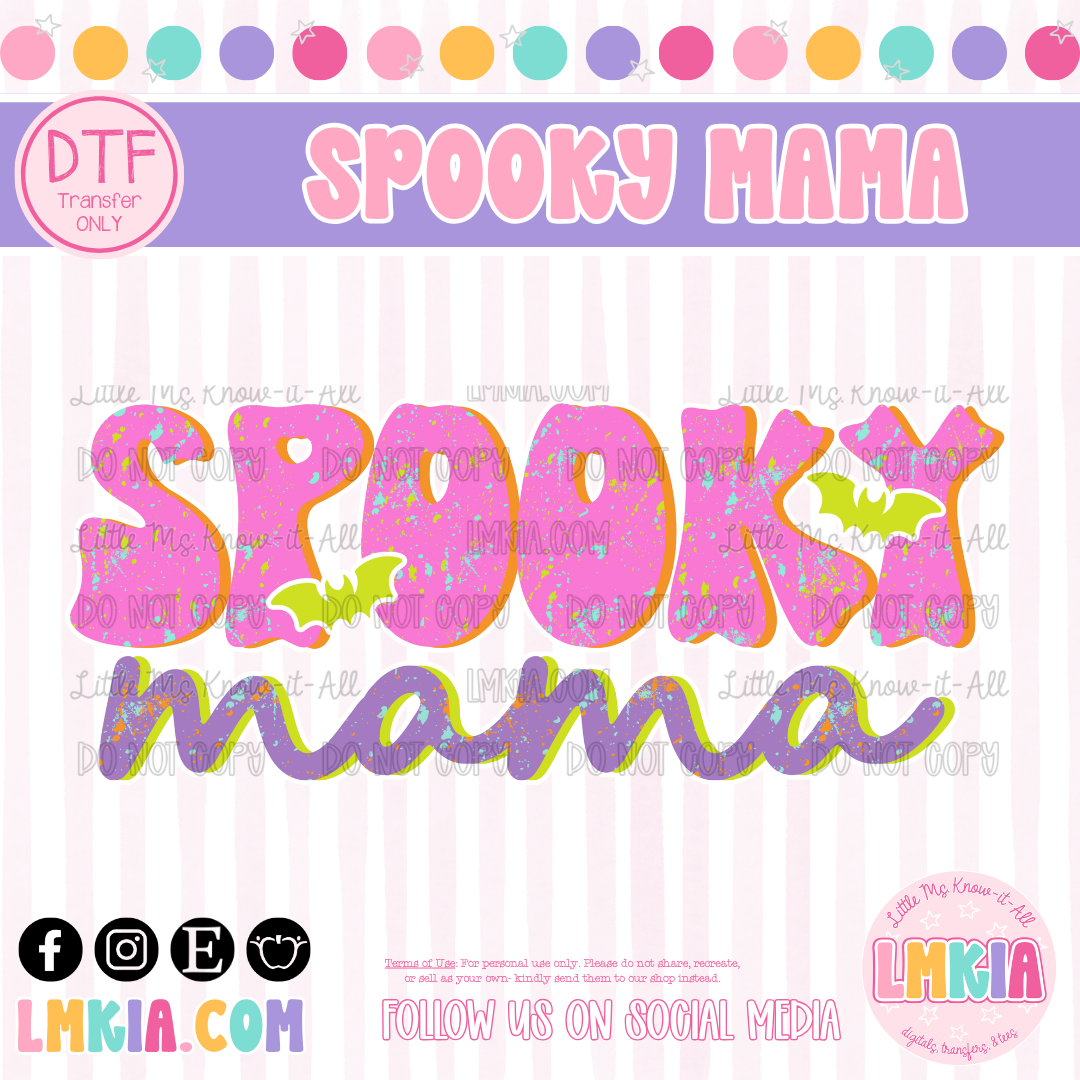 Spooky Mama DTF Transfer