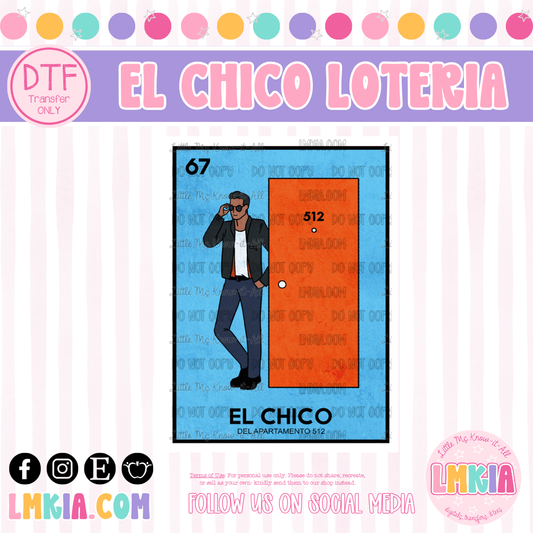 El Chico Loteria DTF Transfer