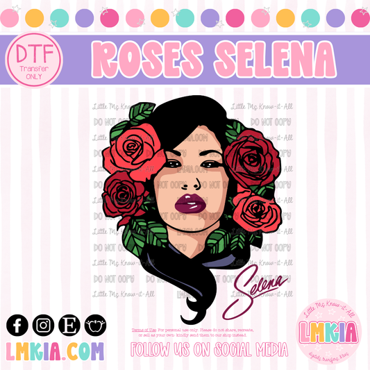 Roses S e l e n a DTF Transfer