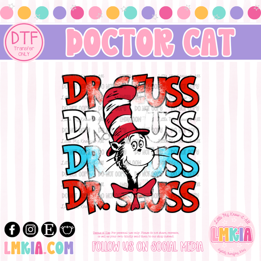 Cat Book DTF Transfer