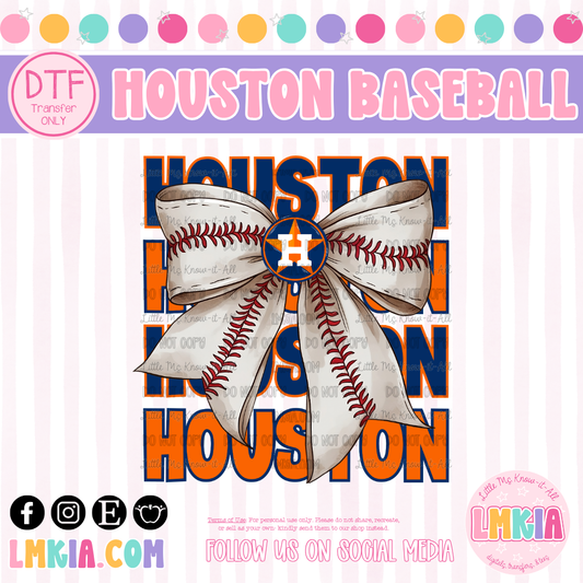 Baseball Team Coquette DTF Transfer