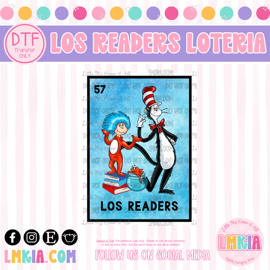 Los Readers DTF Transfer