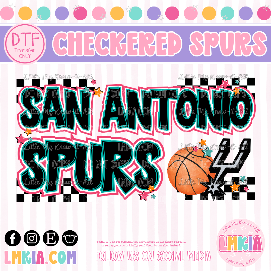 San Antonio Basketball DTF Transfer