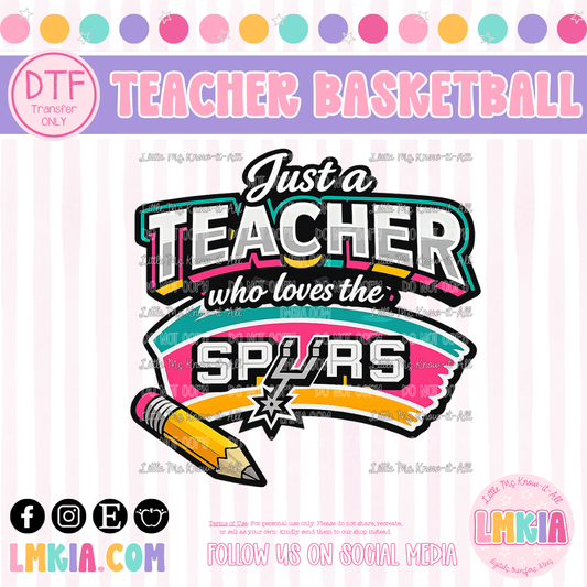 Teacher Basketball DTF Transfer