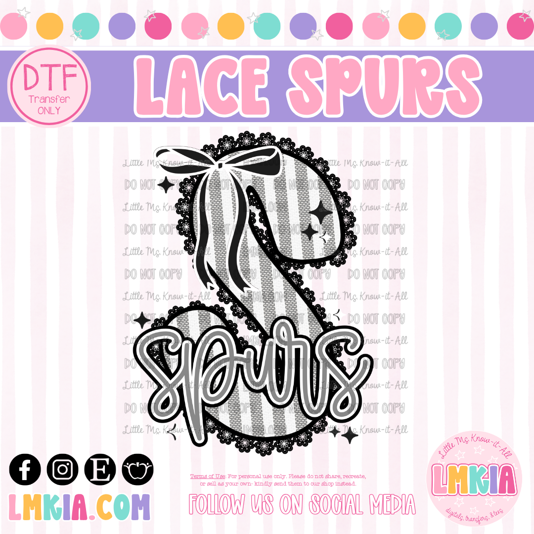 San Antonio Lace Seersucker DTF Transfer