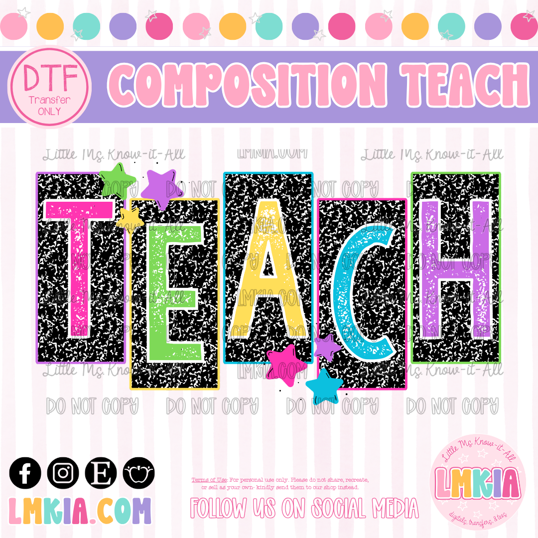 Composition Teach DTF Transfer