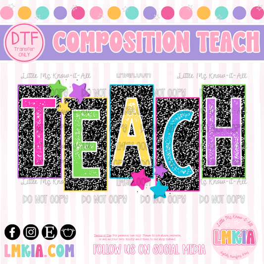 Composition Teach DTF Transfer