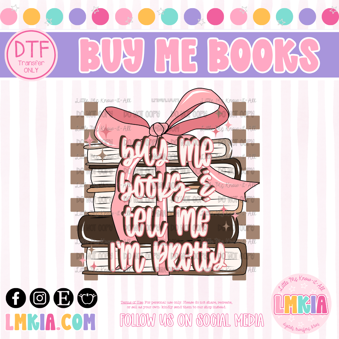 Buy Me Books DTF Transfer