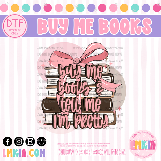 Buy Me Books DTF Transfer