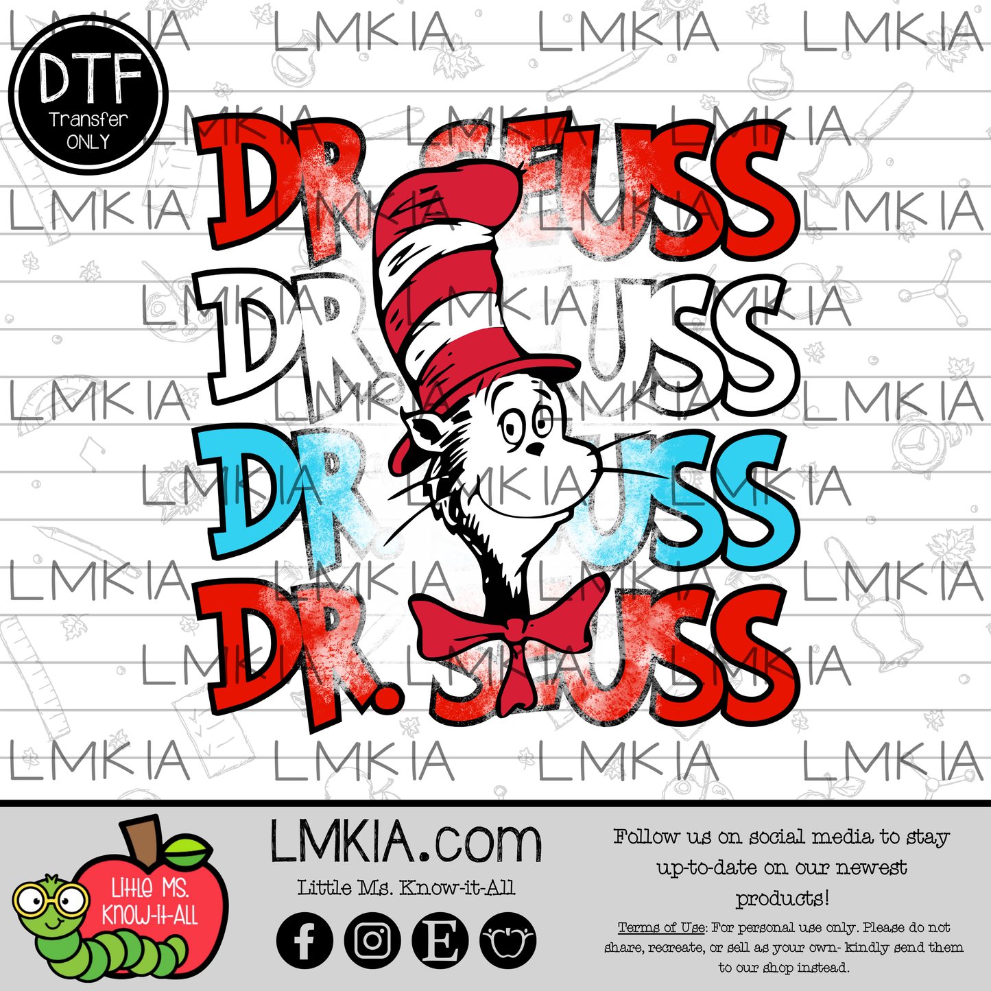 Cat Book DTF Transfer