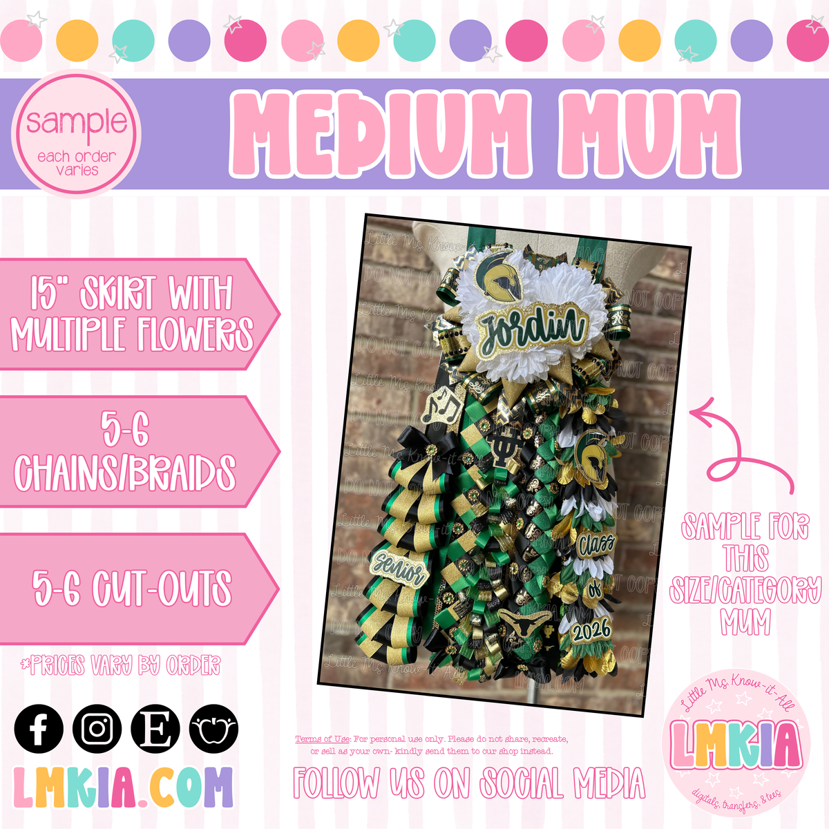 Medium Homecoming Mum