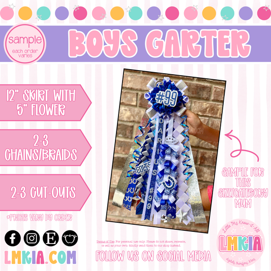 Boys Homecoming Garter
