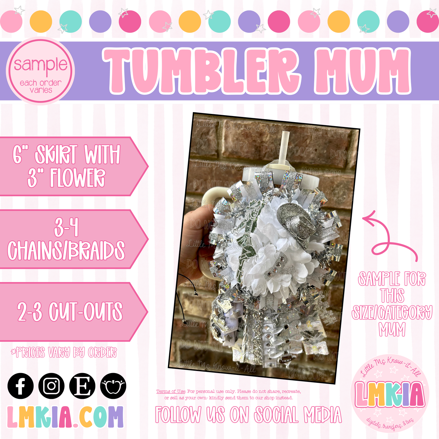 Tumbler Homecoming Mum