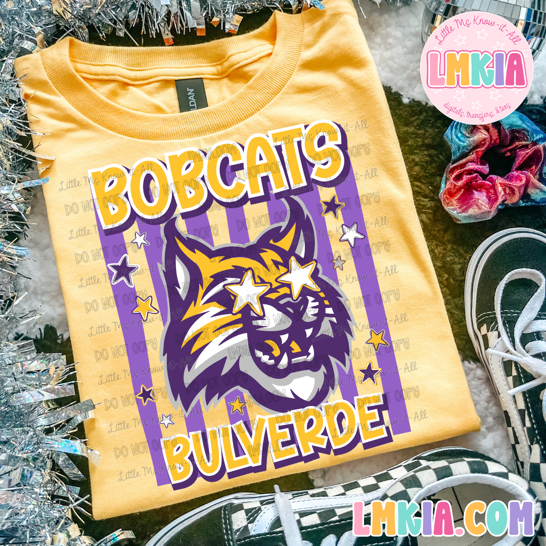 Striped Bobcats T-Shirt