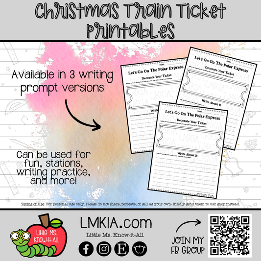 Christmas Train Ticket FREEBIE