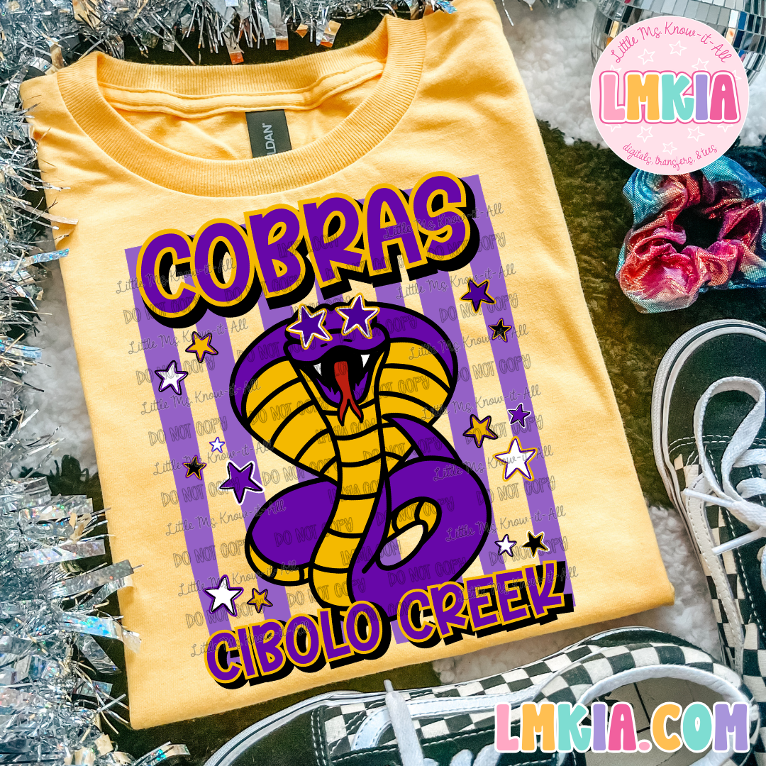 Striped Cobras T-Shirt