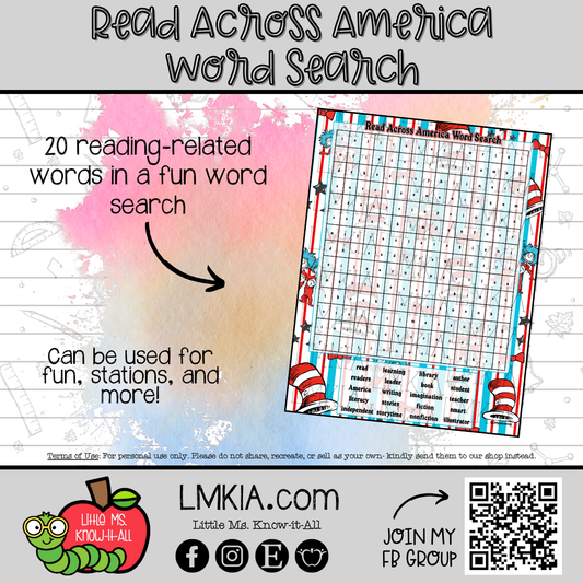 Read Across America Word Search