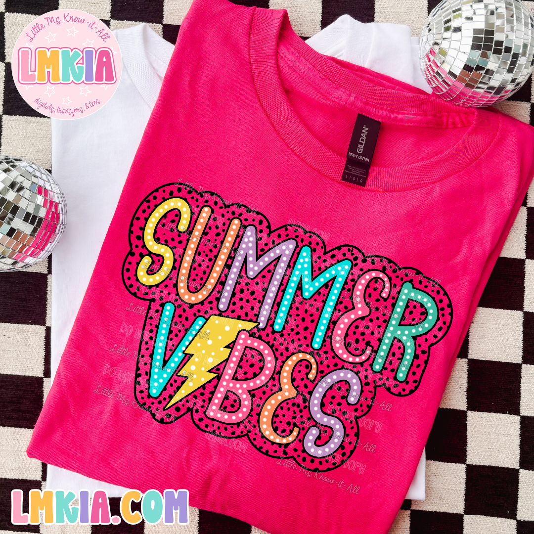 Summer Vibes Dalmatian Summer Shirt